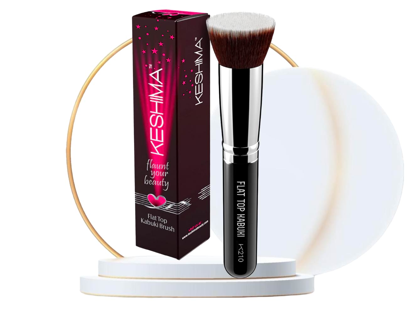 Keshima Flat Top Kabuki Foundation Brush