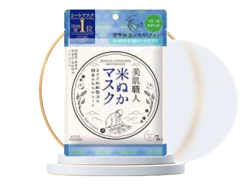 kose rice bran mask