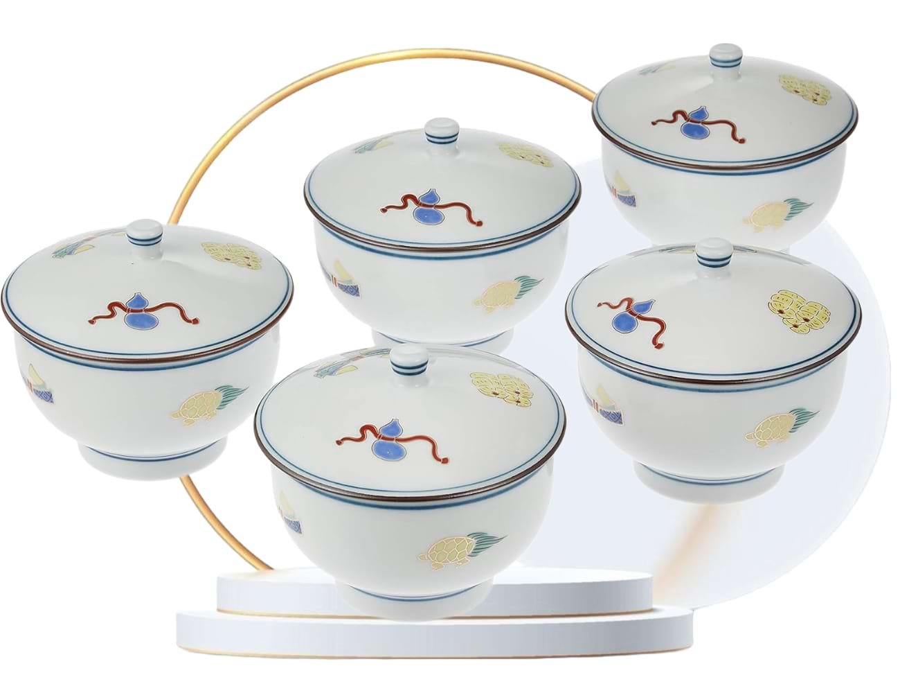 Hasami Porcelain Lucky Kyusu and Cup Set